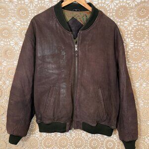 Moores Brown Suede Leather Jacket-Sz M